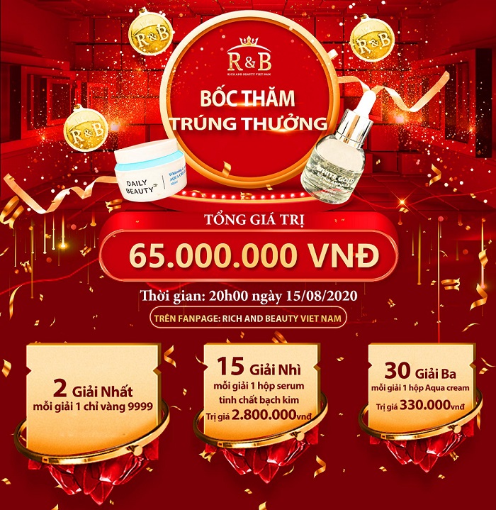R&B Việt Nam: Livestream Bốc Thăm Trúng Thưởng - Rich & Beauty Viet Nam